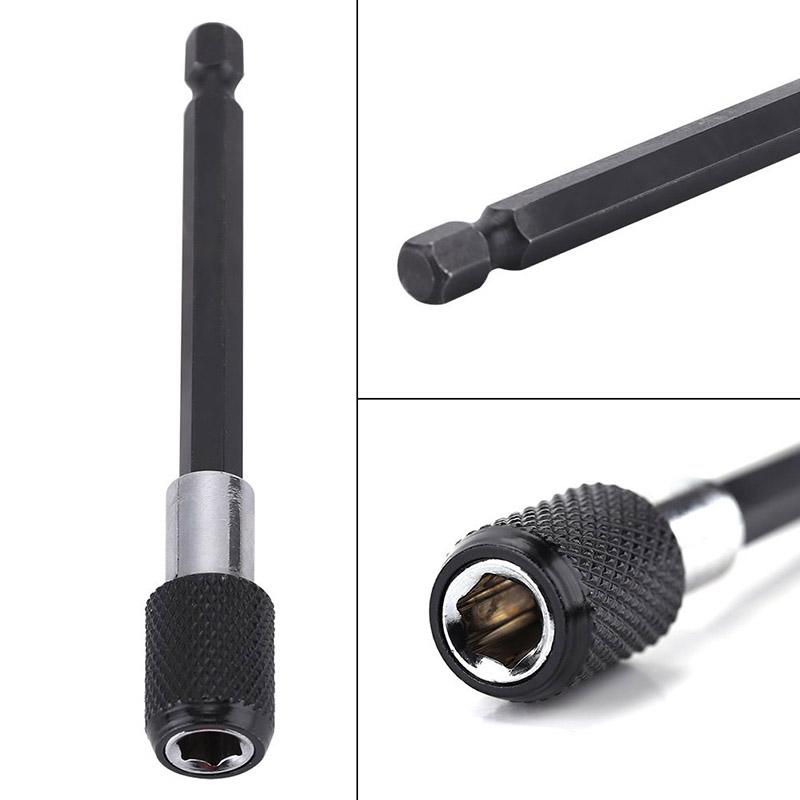 Шестигранный держатель магнитных бит для отвертки с хвостовиком 1/4 дюйма, удлинитель для ручного привода