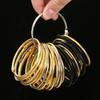 12PCS Rust Proof Bathroom Curtain Rings Circular Curtain Hang Holder  Shower Curtains
