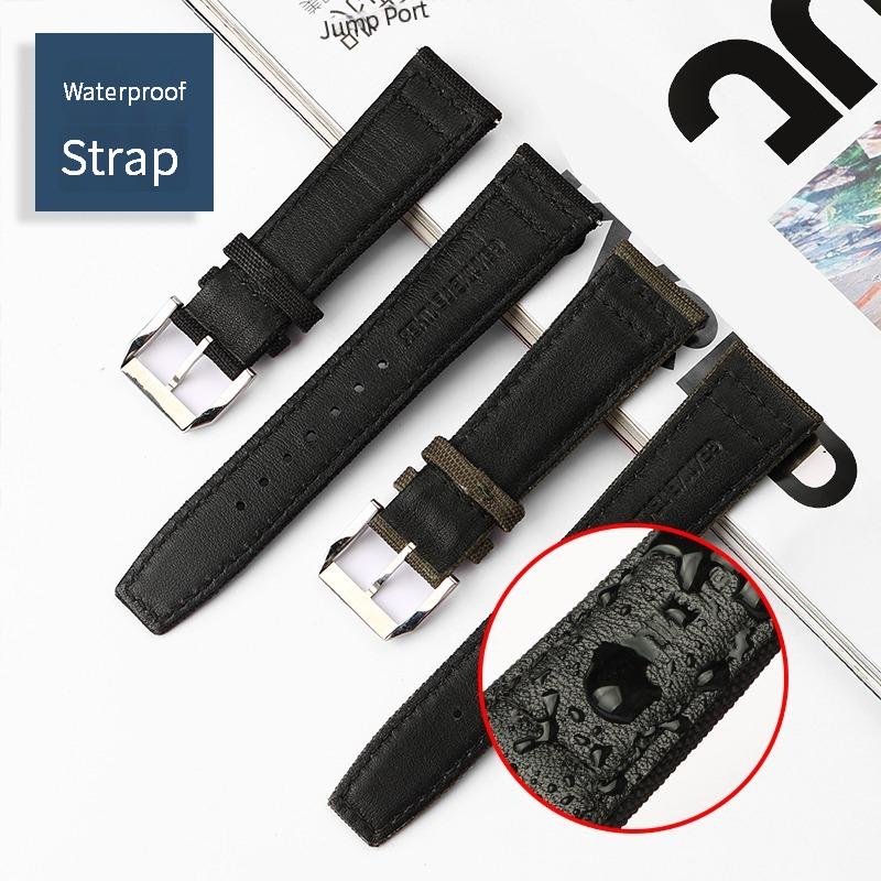 Классический нейлон + натуральная кожа ремешки для часов мужские высококачественный ремешок для часов iwc Pilot серии IW389101 20 мм 21 мм 22 мм