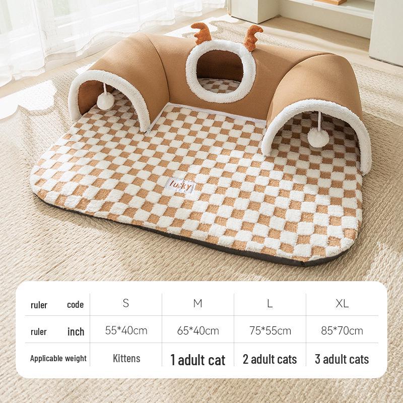 Трансграничная кошачья вилла: Уютное осенне-зимнее гнездышко для котят и собак