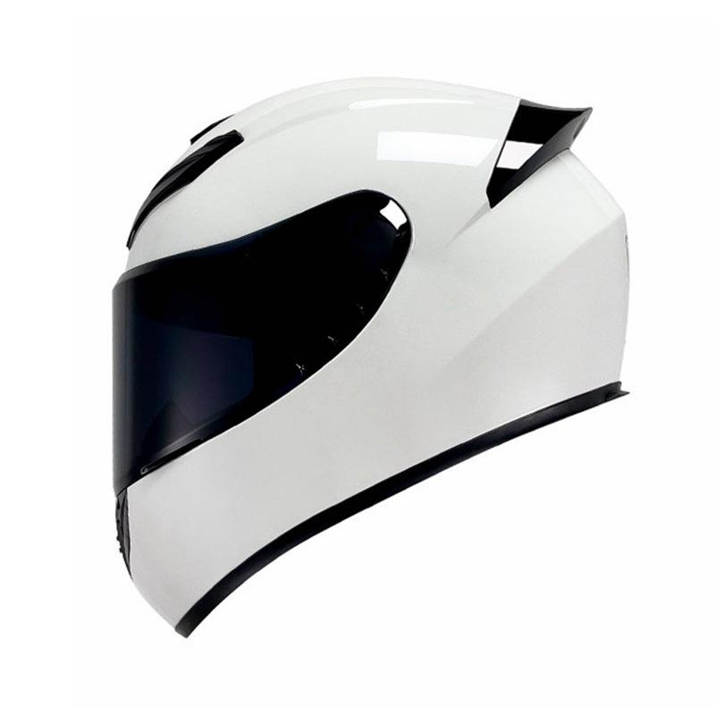 Unisex All-Season Black Motorcycle Full Helmet & Accessories for Electric Vehicles