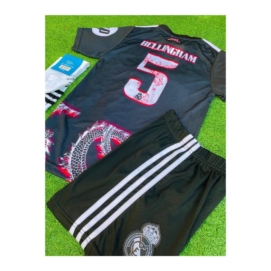 Новый сезон 2024/25, детский трикотаж с рисунком Джуда Беллингема и дракона, 3 комплекта