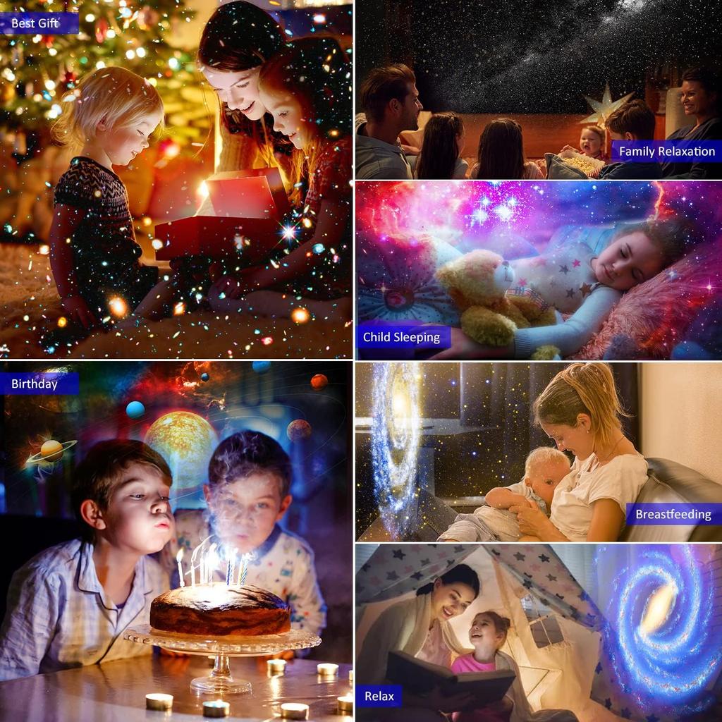 12 in 1 Star Projector Night Light 4K HD Planetarium Projector for Kids Room Valentines Gift 360° Rotate Galaxy Projector Lamp2