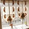 Готовая занавеска из хлопка и льна без перфорации, плавающее окно с подъемом римских жалюзи, затенение, пряжа для занавесок для перегородки гостиной