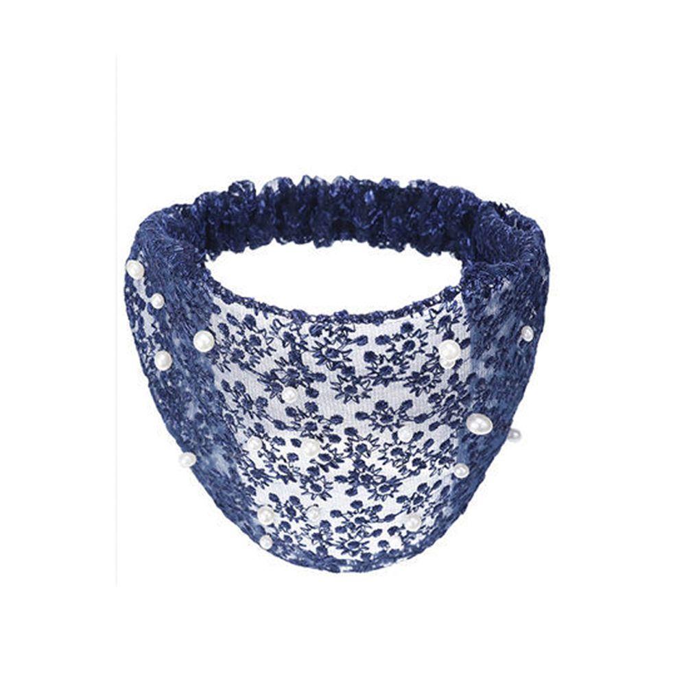 Pearls Make up Korean Style Hair Wear Organza Headband Wide Side Hairband Women Hair Accessories