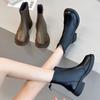 New Style Popular Autumn Winter Ankle Boots Women Luxury Retro Round Toe Fashionable Boots Female Low Heels Platform Shoes Boots