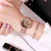 Gedi Women's High-End Starry Sky Quartz Wristwatch, Waterproof Alloy Design