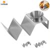 Leeseph Taco Holder Stand, Stainless Steel Taco Rack Tray with Condiment Cup, Taco Pancake Plate for Home Party Restaurant