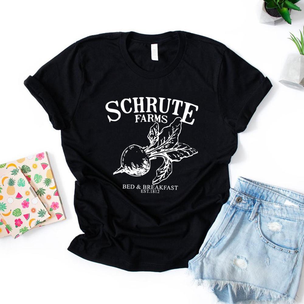 Футболка Schrute Farms Футболка Schrute Farms Bed and Breakfast Забавная футболка Dwight Офисный топ Dwight Футболки Garapic с коротким рукавом