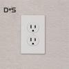 Fake Outlet Sticker 3D Printed Pretend Electrical Outlet Sticker Wall Power Outlet Sticker Gag Decor for Office Airport Prank