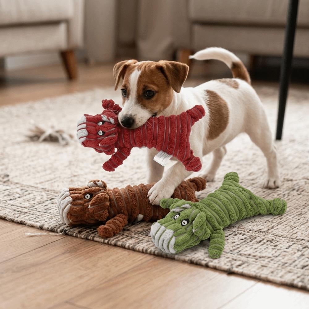 Built-in Squeaker Squeaky Animal Shaped Toy Puppy Chew Toy Interactive Training Game