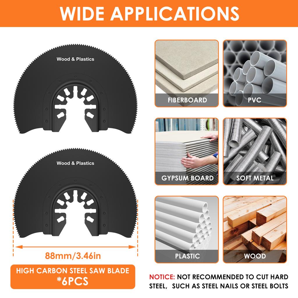 Multi Tool Blades Oscillating Saw Blade Multi-Function Saw Saw Blade Renovator Multi Cutter Blade For Wood Metal Plastic Cutting