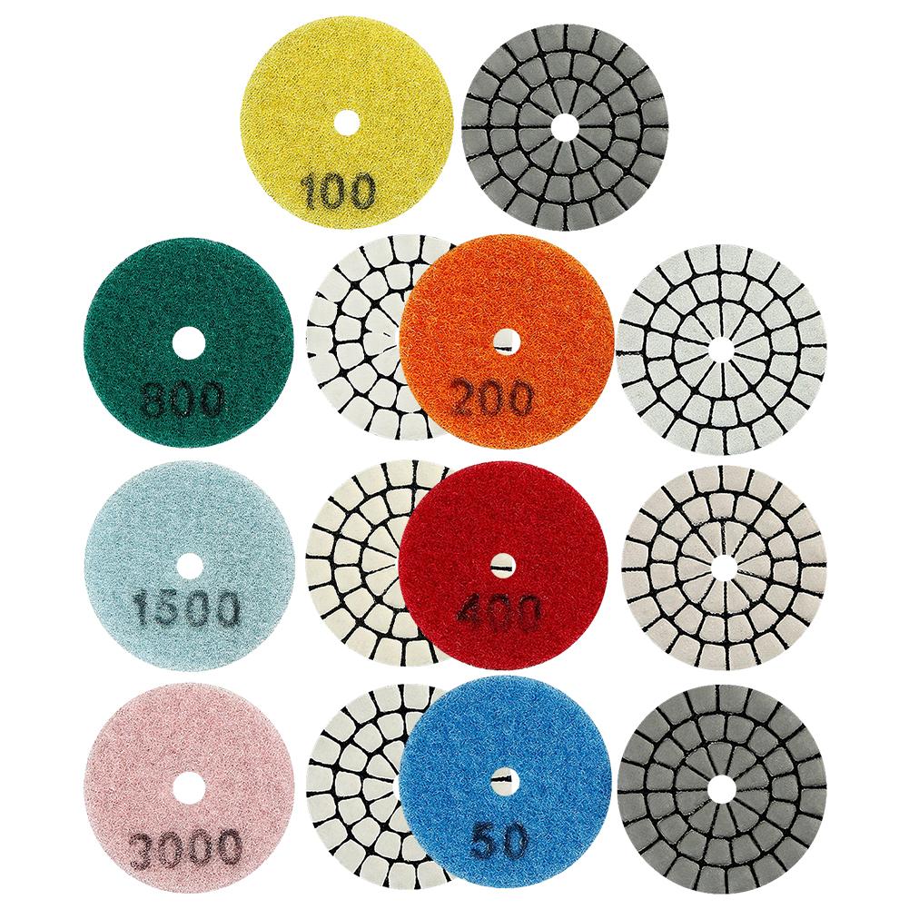 2 Inch 50mm Diamond Dry Polishing Pad Type For Granite Marble Sanding Disc Diamond Polishing Pad Dry Flexible Resin Sanding Disc