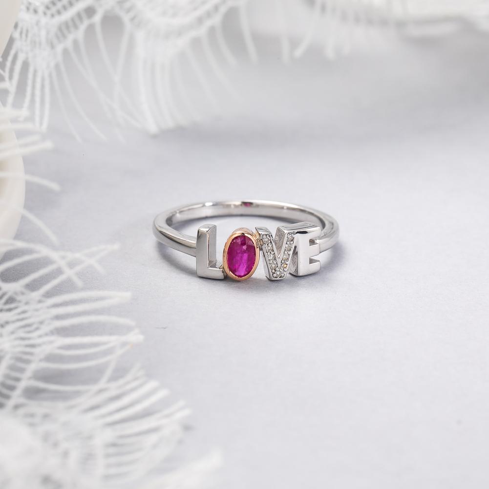 GZ ZONGFA Оригинальные 925 пробы стерлингового серебра LOVE кольца для женщин роскошные натуральные рубины бриллианты 0,3 карата драгоценные камни 10 карат розовое золото ювелирные изделия