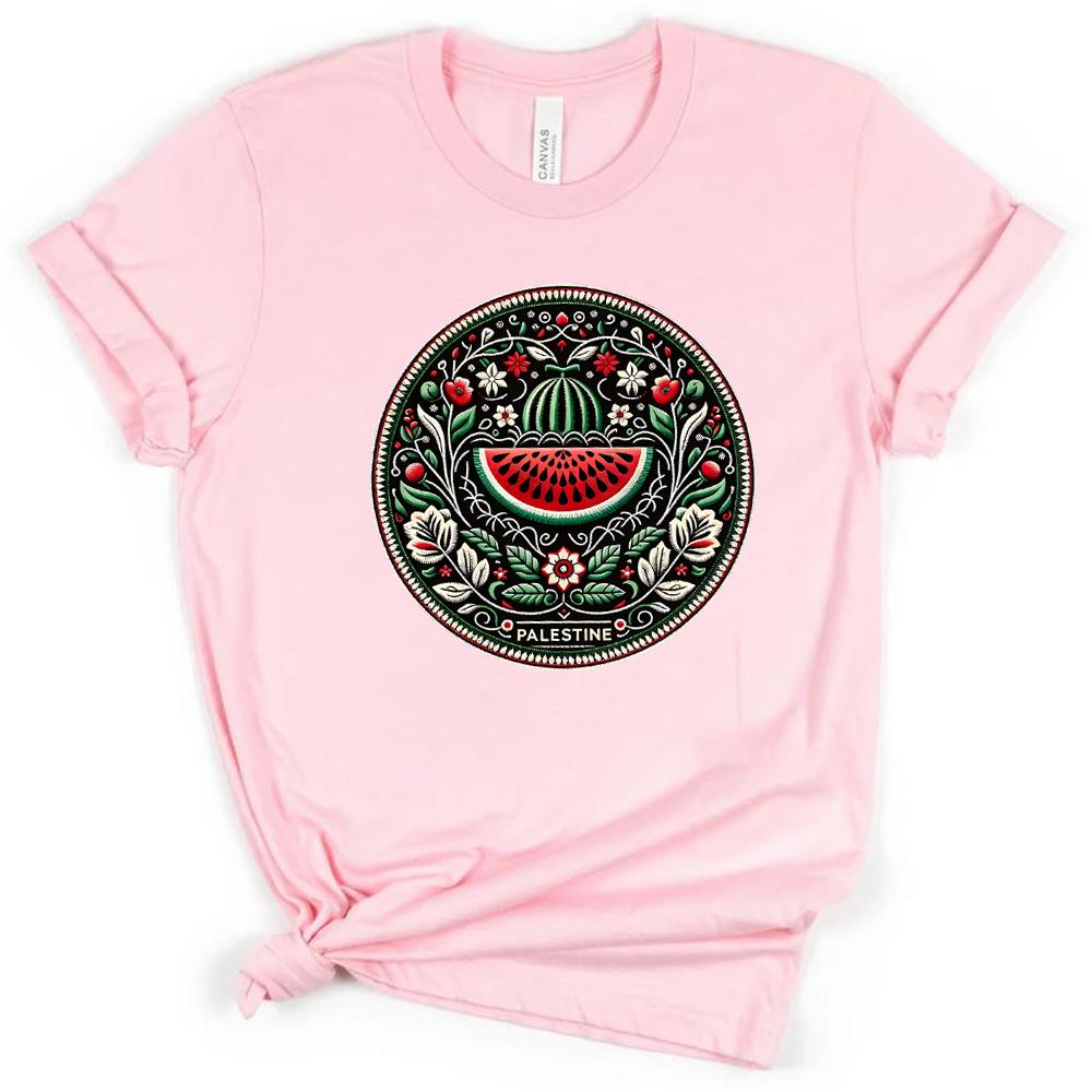 This Is Not A Watermelon T-shirts Funny Watermelon T-Shirt Love and Peace Graphic Tee Streetwear Tops Women Men Clothing