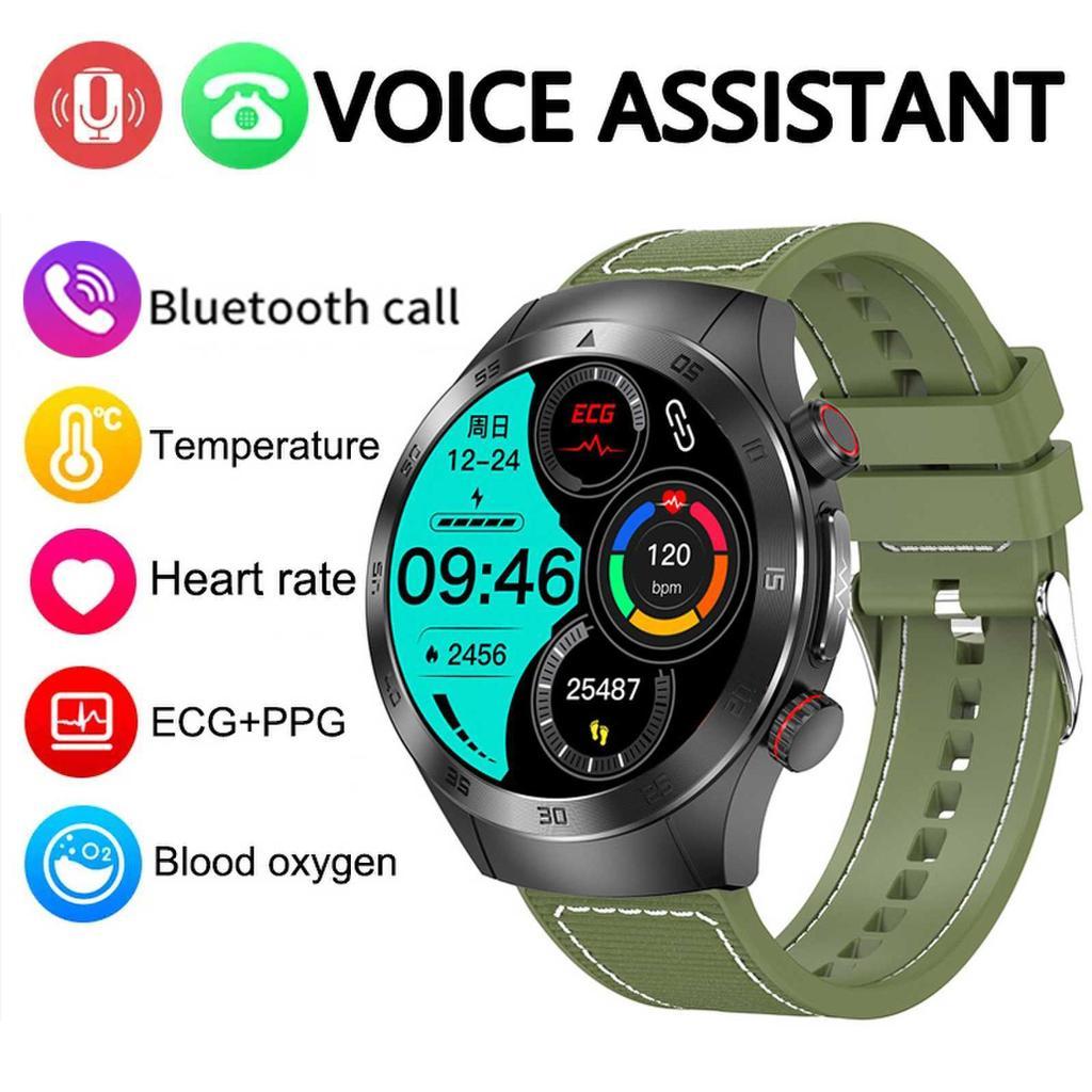 Bluetooth Call ECG+PPG New Smart Watch Mens Health Watch Heart Rate Watches IP68 Waterproof Fitness Tracker Smartwatch