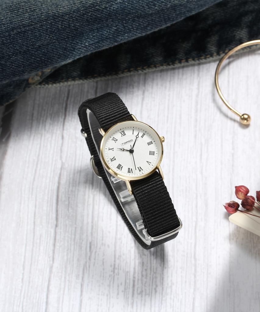 Toleuso T107F-Nato-Classico Кварцевые Женские Часы Nato