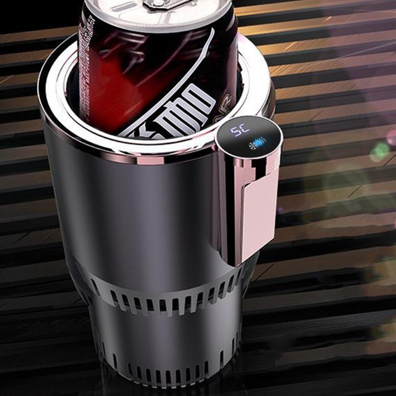 Легкая в переноске электрическая кружка для напитков с функцией быстрого нагрева и охлаждения, подогреватель и охладитель для чашки для транспортных средств для поездок на работу и дальних поездок