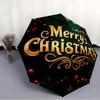 1pc Christmas Decorations Automatic Folding Umbrella - Portable Collapsible 8-Rib Umbrella for All Seasons yy251119169
