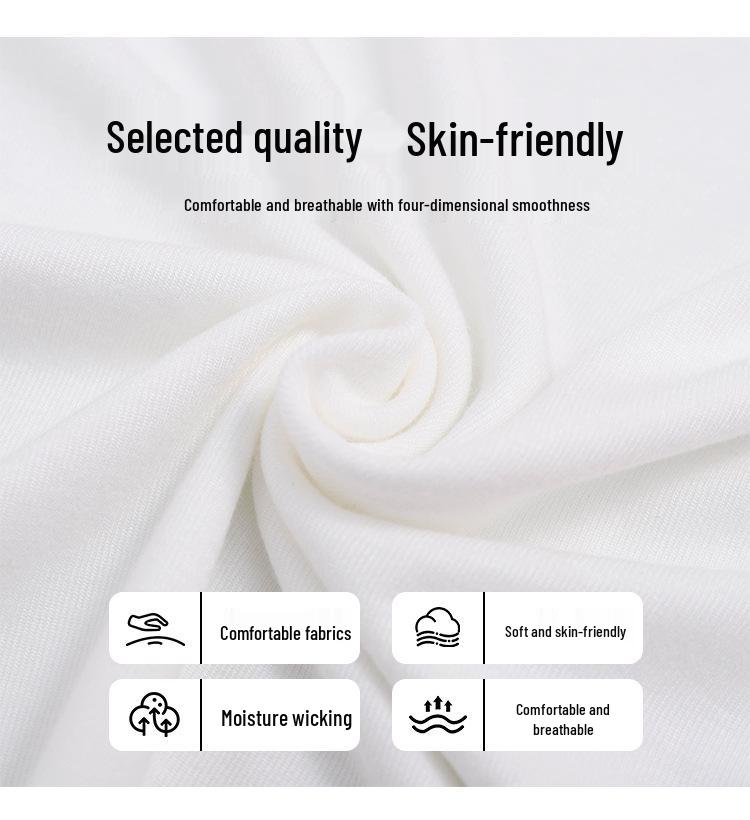 Kids' Short-Sleeve Summer T-Shirt - Korean Style Solid Color Round Neck for Boys & Girls