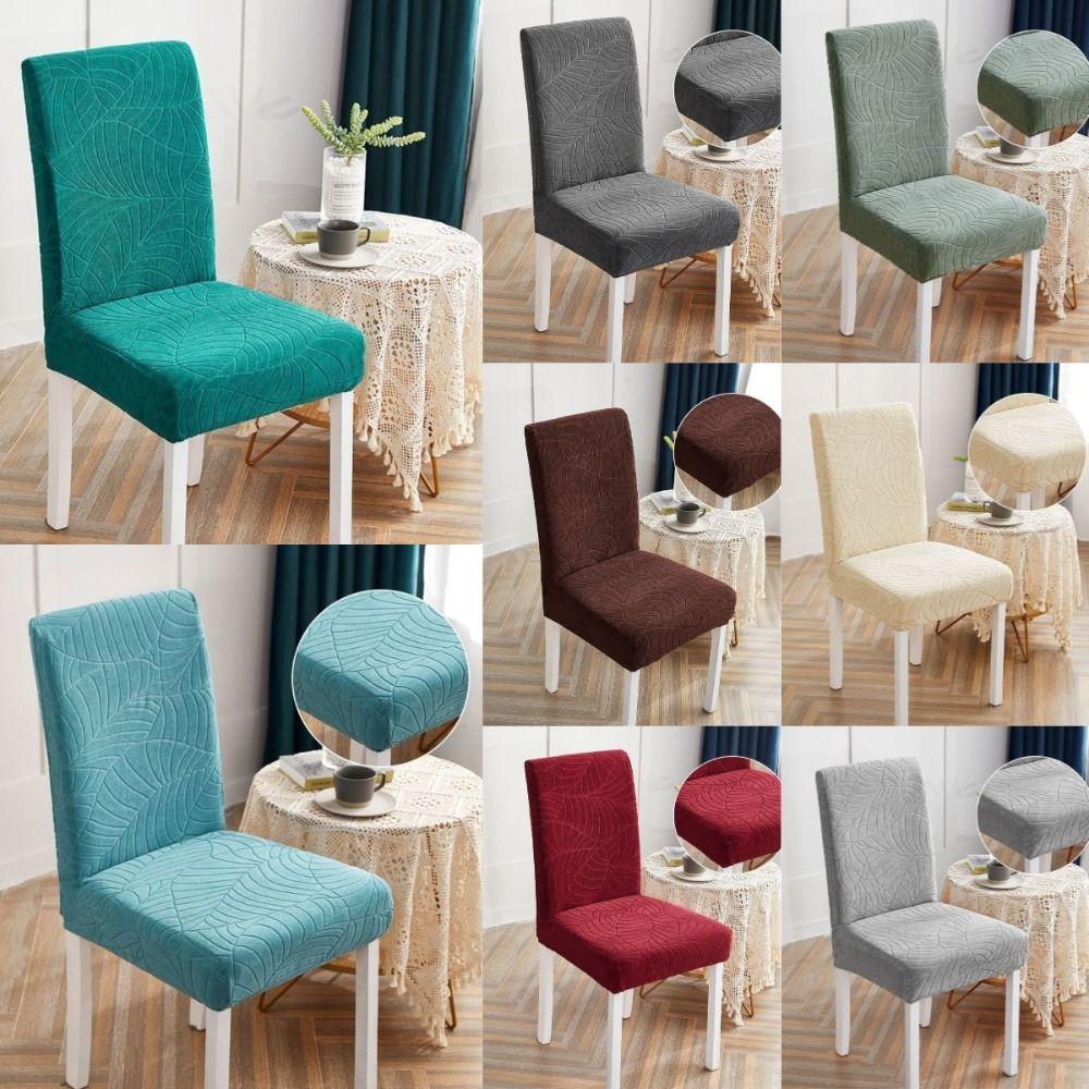 Elastic Spandex Waterproof Chair Cover Stretch Jacquard Stretch Chair Cover Hotel