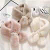Fashion Imitation Rabbit Fur Collar Scarf Autumn Winter Plush Thicken Keep Warm Scarf