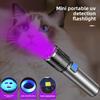 395nm UV Flashlight Blacklight Zoomable USB Rechargeable UV Light Ultraviolet Flashlight for Pet Urine Detector Resin Curing