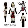 Kids' Cosplay Ninja Outfit For Halloween Full Set With Headgear Jumpsuit Leg Warmers Breastplate And Waistcoat