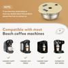 i Cafilas UE2223 304 капсула для кофе из нержавеющей стали, многоразовый фильтр, силиконовый чехол для машины Bosch Tassimo 60/180/200/220 мл