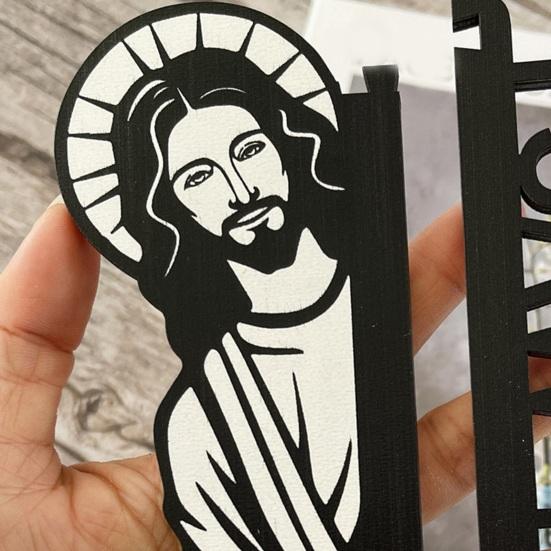 Door Frame Decor Wood Funny Door Sign Jesus I Saw That Frame Corner Ornament for Home Wall Furniture Adult Sex Wear
