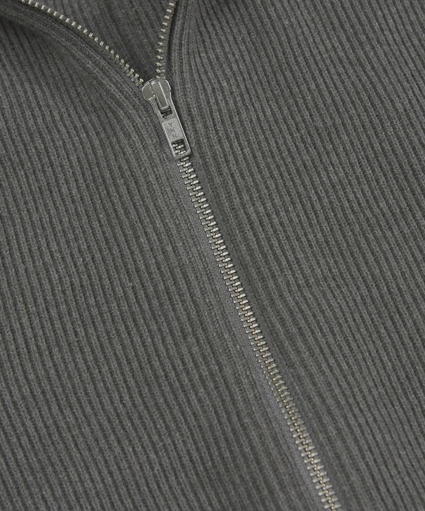 DRAW FIT Soft Pbt Two-Way Full-Zip Knit [M.Grey]