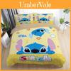 Adorable 3d Cartoon Stitch Anime Comforter With Matching Duvet Cover And Pillowcase