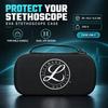 Stethoscope Carrying Case, EVA Hard Shell, Shockproof Travel Storage Pouch, 29 x 16.5 x 6.5 cm
