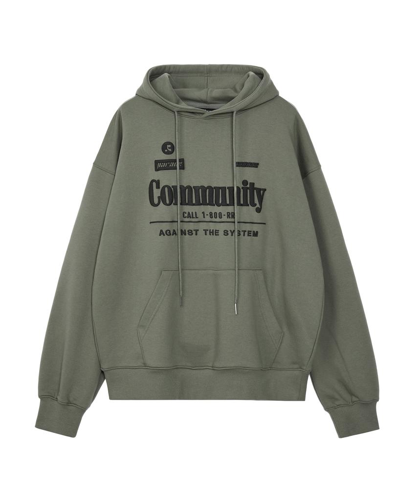 Оверсайз Худи Rr Community - Хаки