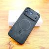 Роскошный чехол из искусственной кожи Magsafe для iPhone 17 Air 16 16 E 15 14 13 12 11 Pro Max Plus Ударопрочный Матовый Защита камеры