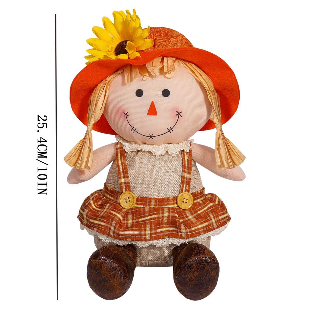 Thanksgiving Doll Harvest Season Sunflower Decoration Scarecrow Doll Series Decorations Autumn Home Decoration