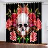 3D Skull Curtains for The Living Room Bedroom Custom Photo Window Curtain Shading Kitchen Door Home Decor Drapes