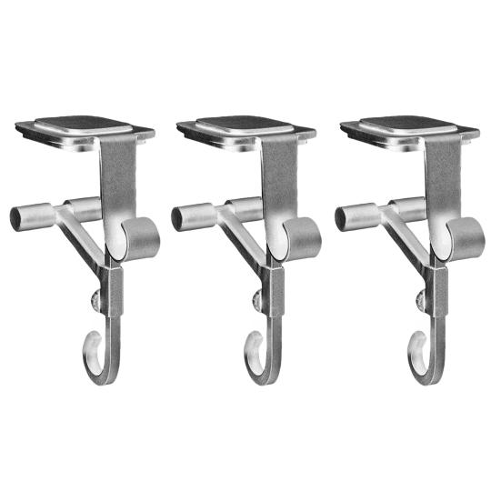 2-in-1 Fireplace Stocking And Garland Hanger Adjustable Heavy Duty Wreath Hanger No Drilling Mantel Stocking Holder for Christmas Decoration