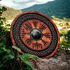 SCA Battle Worn Wood & Metal Medieval Knight Shield Handmade Viking Shield Gift