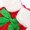Winter Dog Clothes Santa Bow Dress Warm Thick Comfortable Puppy Coat Soft Thermal Pet Costume Cute Dog Clothes