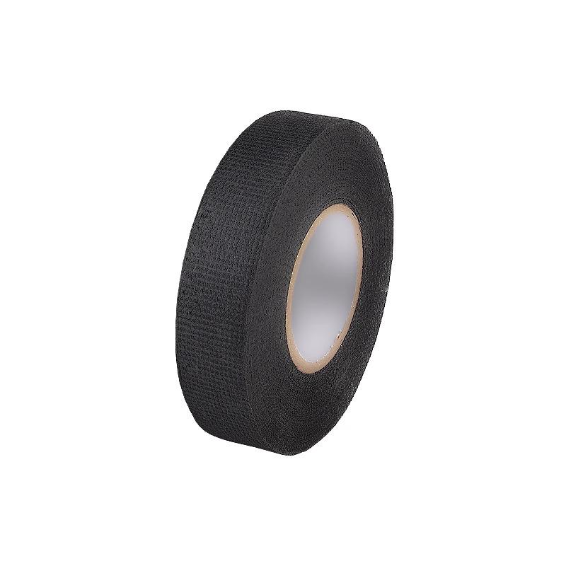 Black High-Viscosity Automotive Velour Tape - Shock-Absorbing, Sound-Insulating, Wear-Resistant, Cloth-Based Wiring Harness Tape.