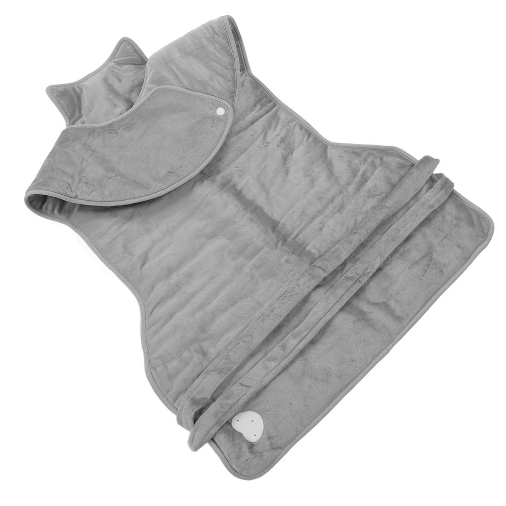 Neck Shoulder Heating Pad Relieve Cervical Joint Pain Electric Heating Shawl for Daily Home Silver