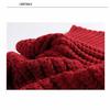 172x20cm Winter Scarf, Solid Color Thick Knitted Wool Scarf for Women, Warm Fleece Neck Warmer Snood