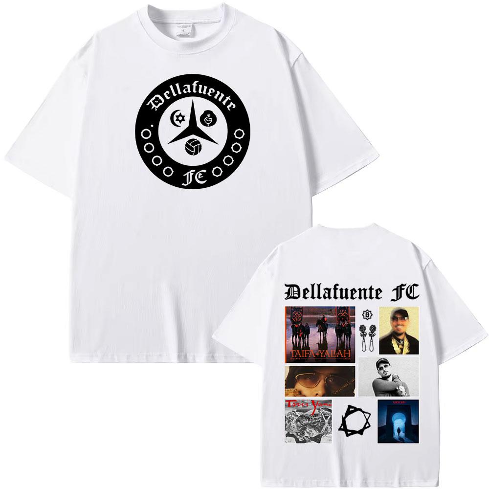 Rapper Dellafuente Tour Hip Hop Style Graphic T Shirt Men's Clothing Vintage Hip Hop Punk T Shirts 100% Cotton Hot Sale T-shirts