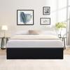 LORIS Storage Bed 140x200 Lorisr Black Storage Bed Feet for Mattress 140x200 Cm - 2 X 14 Slats
