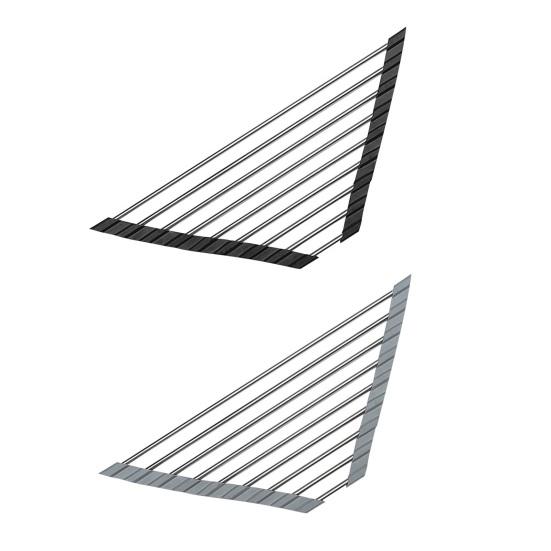 Сливная полка многоразовая складная треугольная антикоррозийная нержавеющая сталь миска тарелка сушилка для овощей и фруктов кухонные принадлежности