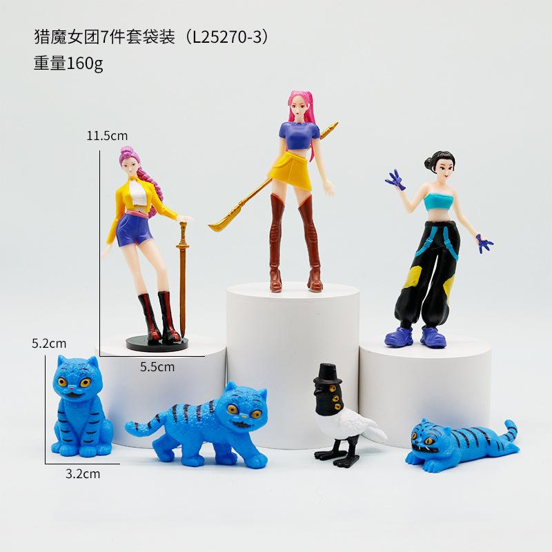 2026 NEW Anime KPop Devil Hunter Doll Vinyl Toy Rumi Mira Zoi Character Vinyl Mask Blind Box Ornament Toy Christmas Gift