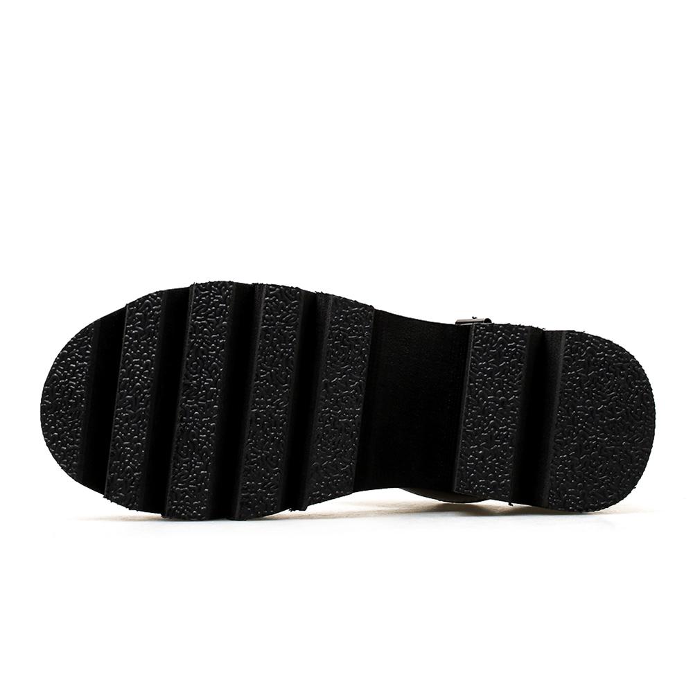 Сандалии на блочном каблуке, женские туфли на платформе с открытым носком, повседневная женская женская обувь с ремешком на щиколотке, черная кожаная женская обувь на лето