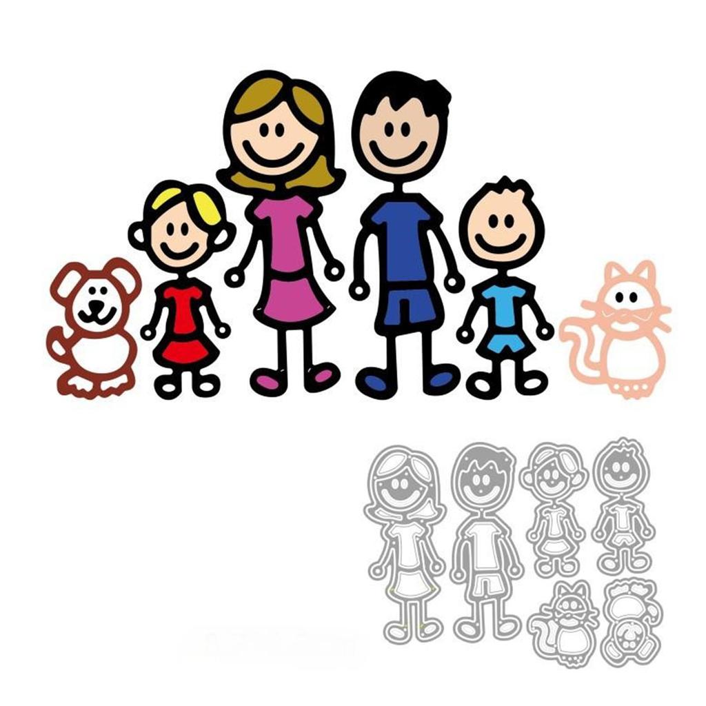 Новые члены семьи Craft Die Metal Cutting Die Scrapbook Carving Paper Card Ing Die New DIY Die