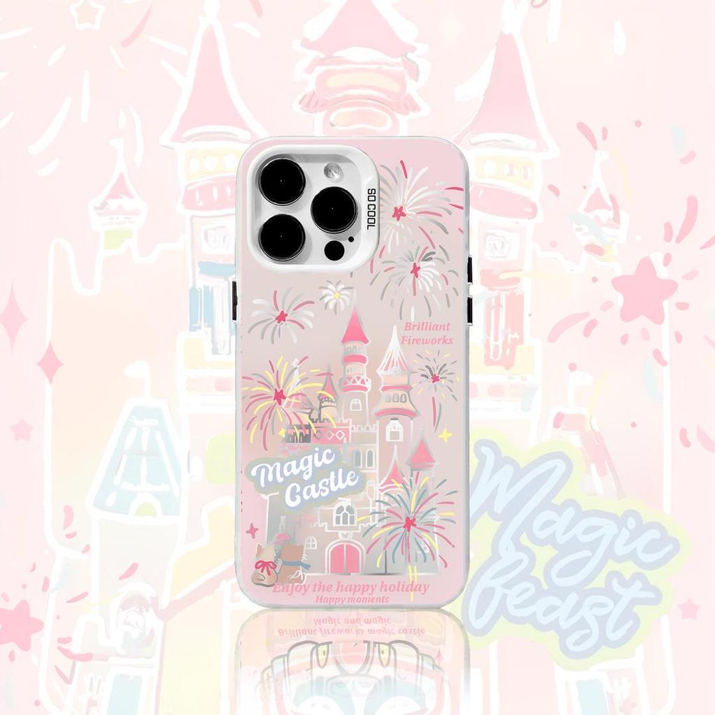 Жесткий чехол Fireworks Castle для iPhone 11/12/13 Pro/14 Pro Max